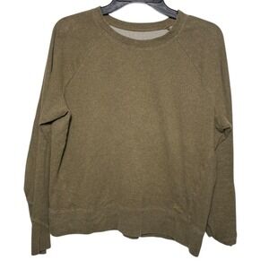 Arcteryx Sweatshirt Size Large‎ Green Sirrus Pullover Cotton Blend Logo Stretch